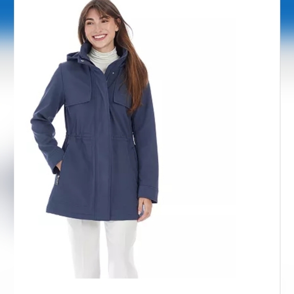 Nine West Soft Shell All Season JacketColor: Blue Steel, Size: LARGE (EUC) - Picture 3 of 12